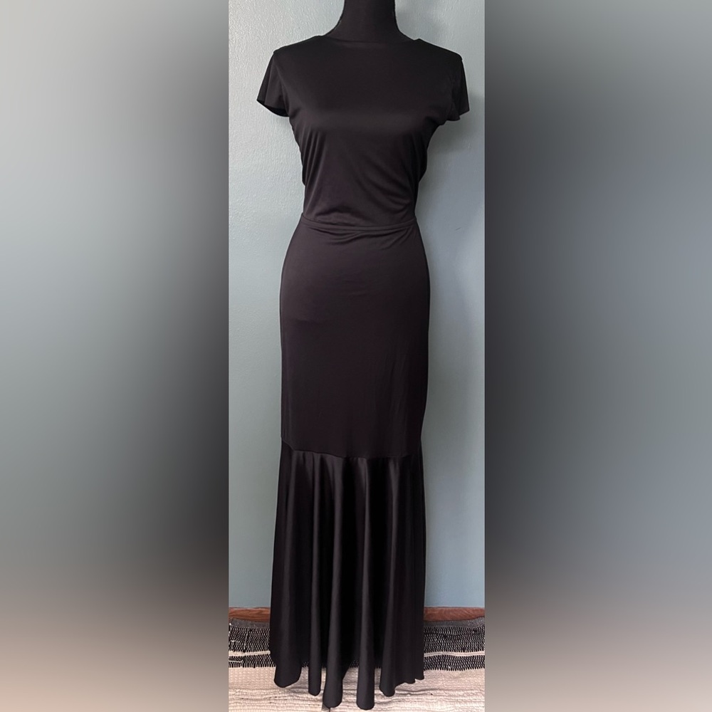Black Maxi dress mermaid style